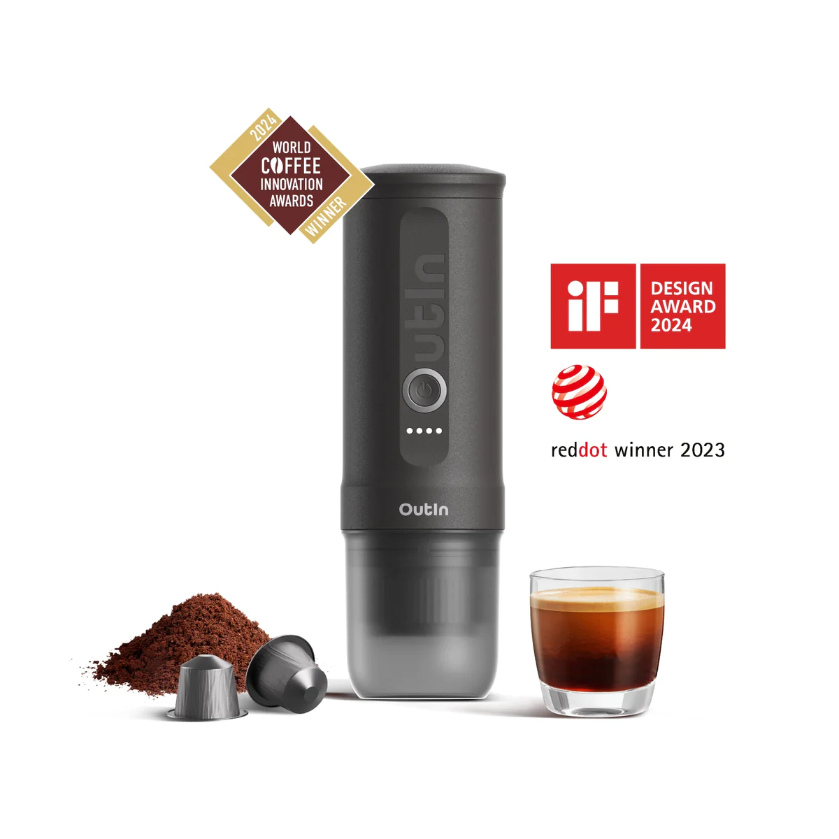 Outin Nano Espressomaschine Space Grey