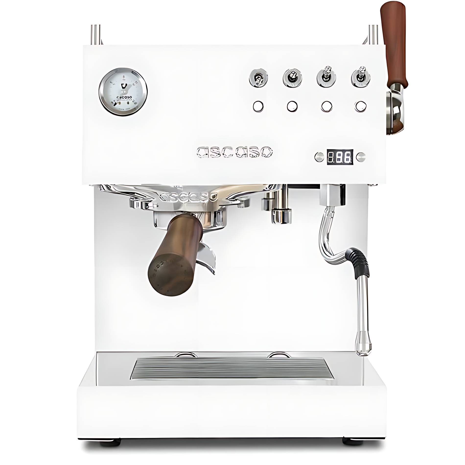 ASCASO Steel DUO PLUS PID weiß / white & wood 2024