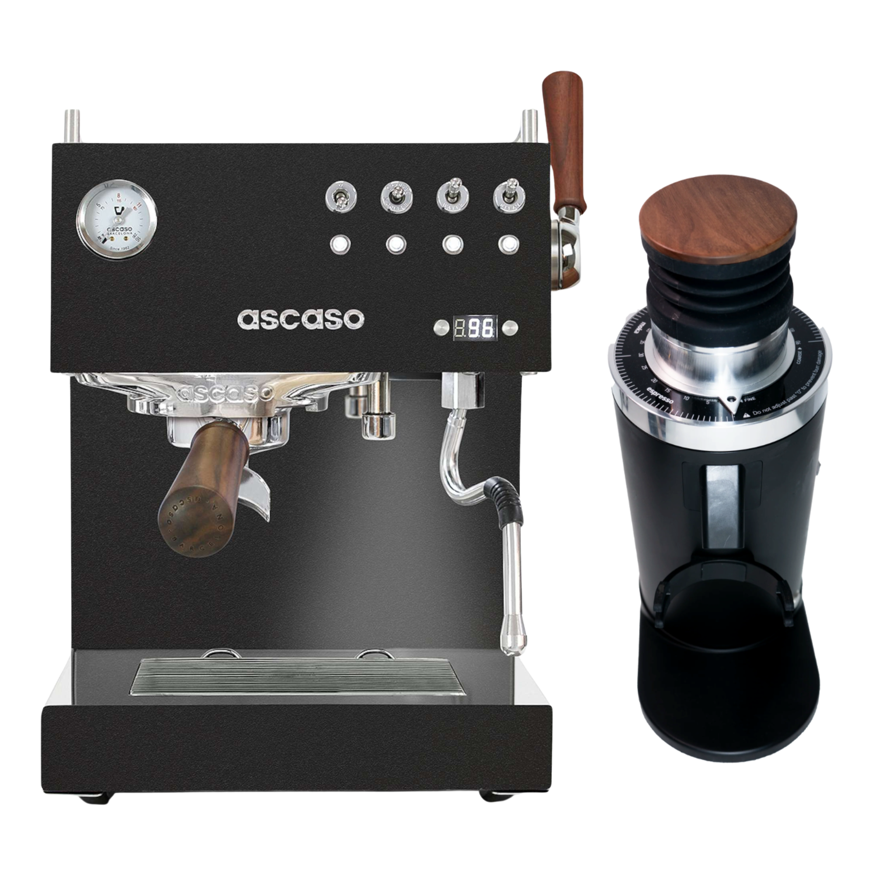 Ascaso Steel Duo PID Plus Bundle Schwarz