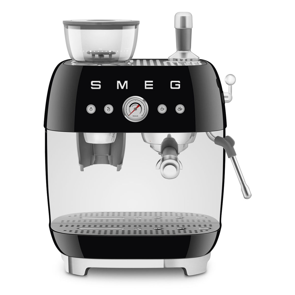 Smeg Espressomaschine mit Mahlwerk EGF03BLEU Schwarz