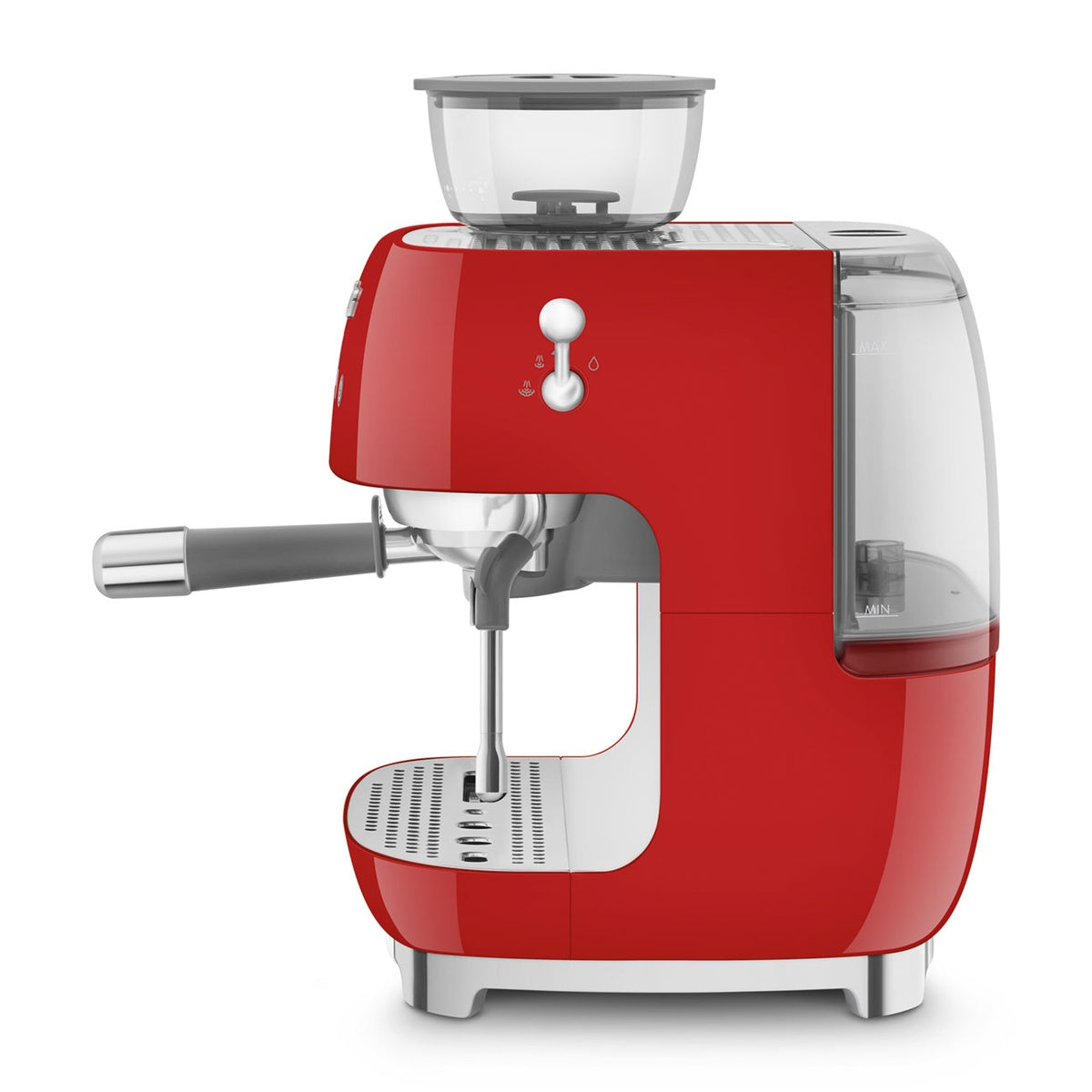 Smeg Espressomaschine mit Mahlwerk EGF03RDEU Rot