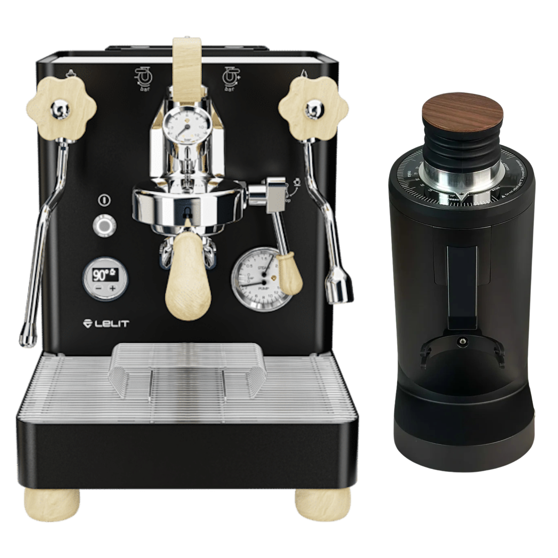 Lelit Bianca V3 Schwarz Bundle mit DF83