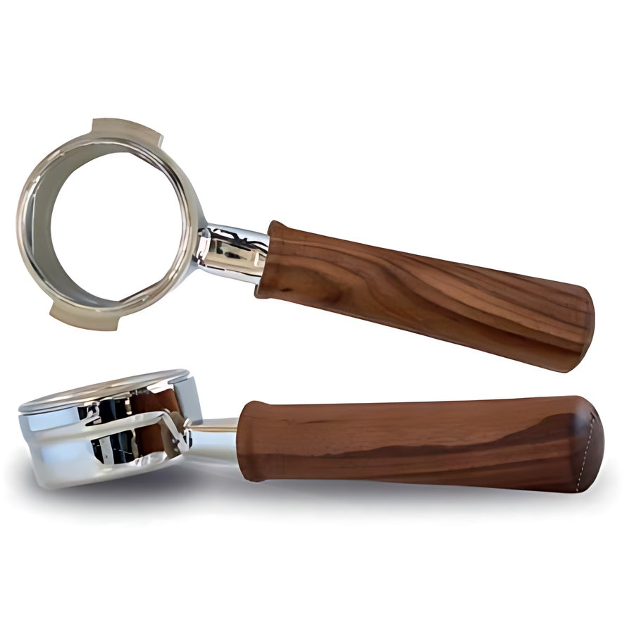 Ascaso Bodenless Portafilter Steel Series with Walnut Wood – La