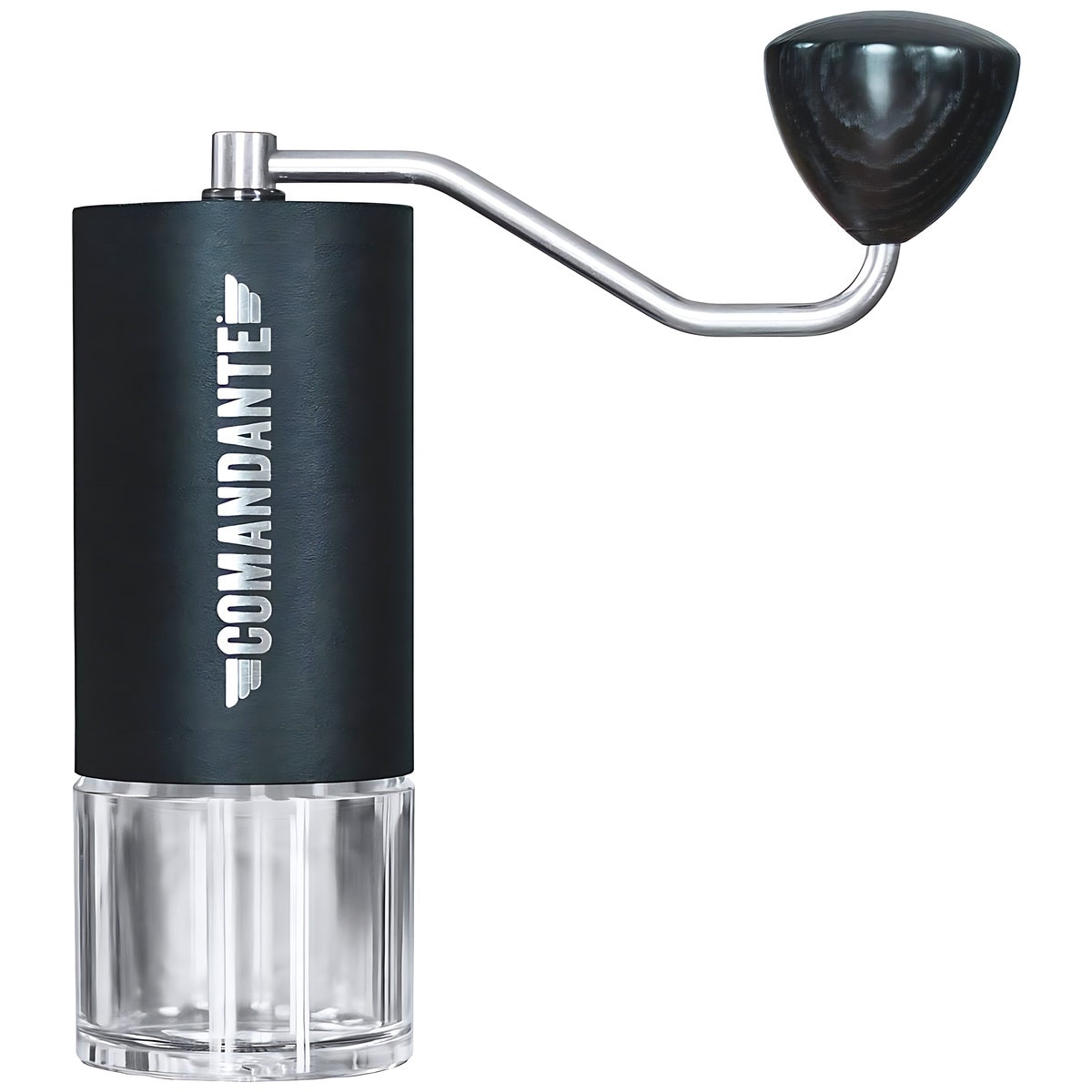 Comandante C40 MK4 Nitro Blade black coffee grinder with ergonomic design and durable materials.