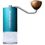 Comandante C40 MK4 Nitro Blade Alpine Lagoon hand coffee grinder with ergonomic design and durable construction.