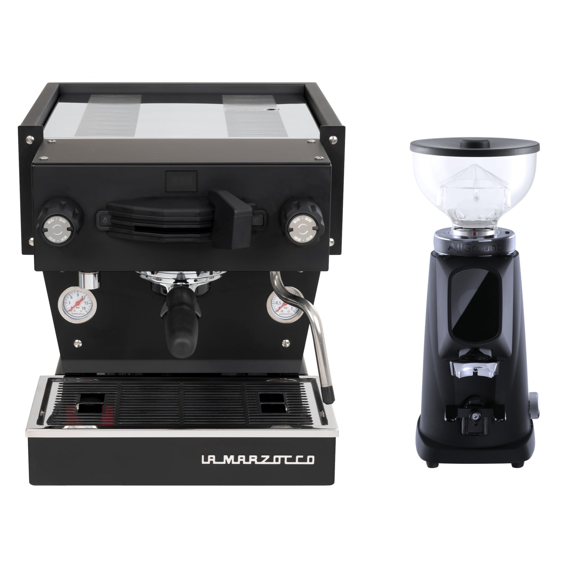 La Marzocco Line Mini R schwarz bundle – Perfektes Kaffee-Set