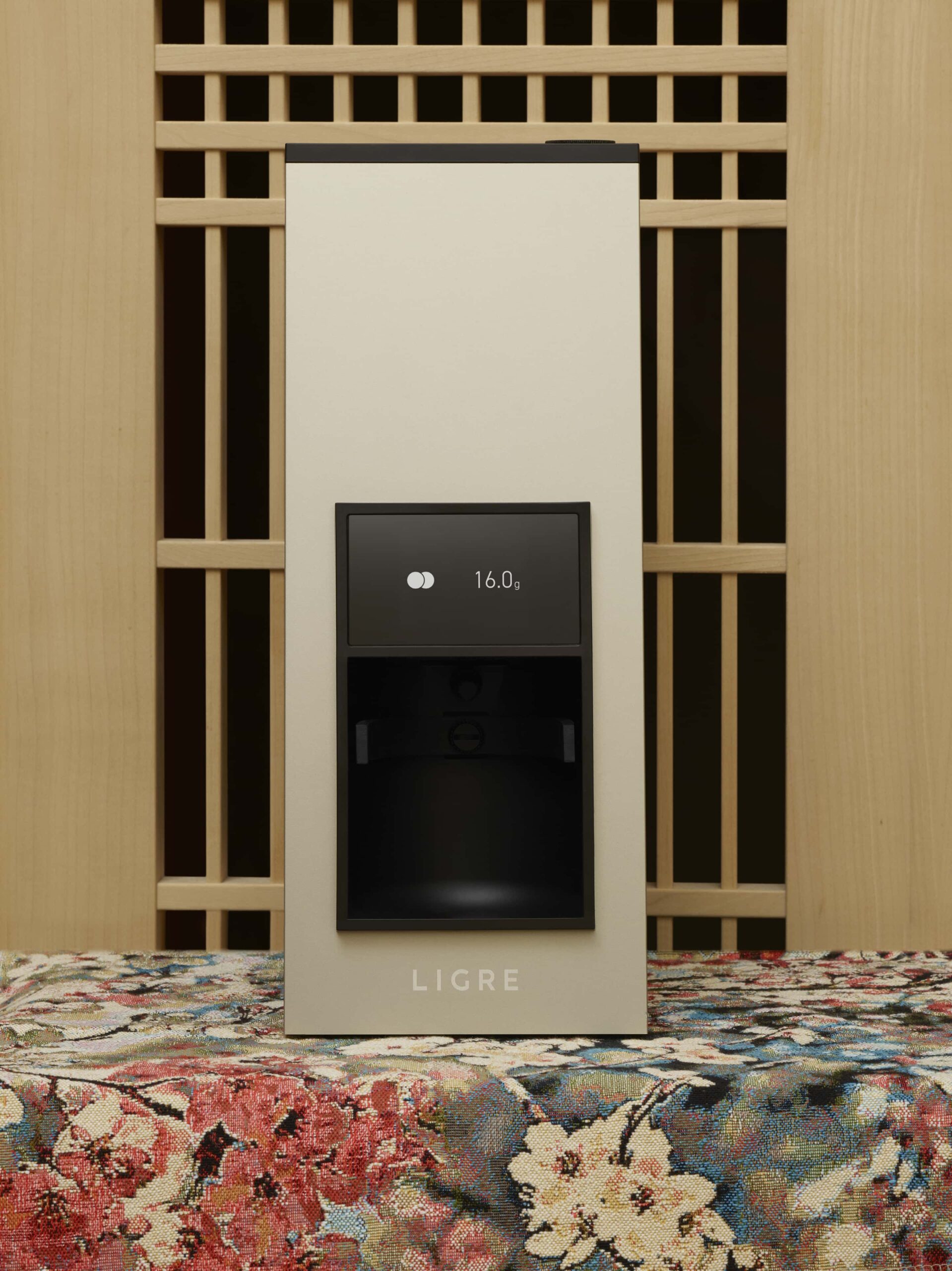 Ligre Youn Silver Beige mit Siji Kaffeemühle