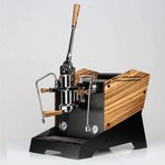 Nurri L-Type Leva SA Handhebelmaschine Schwarz mit Olivenholz