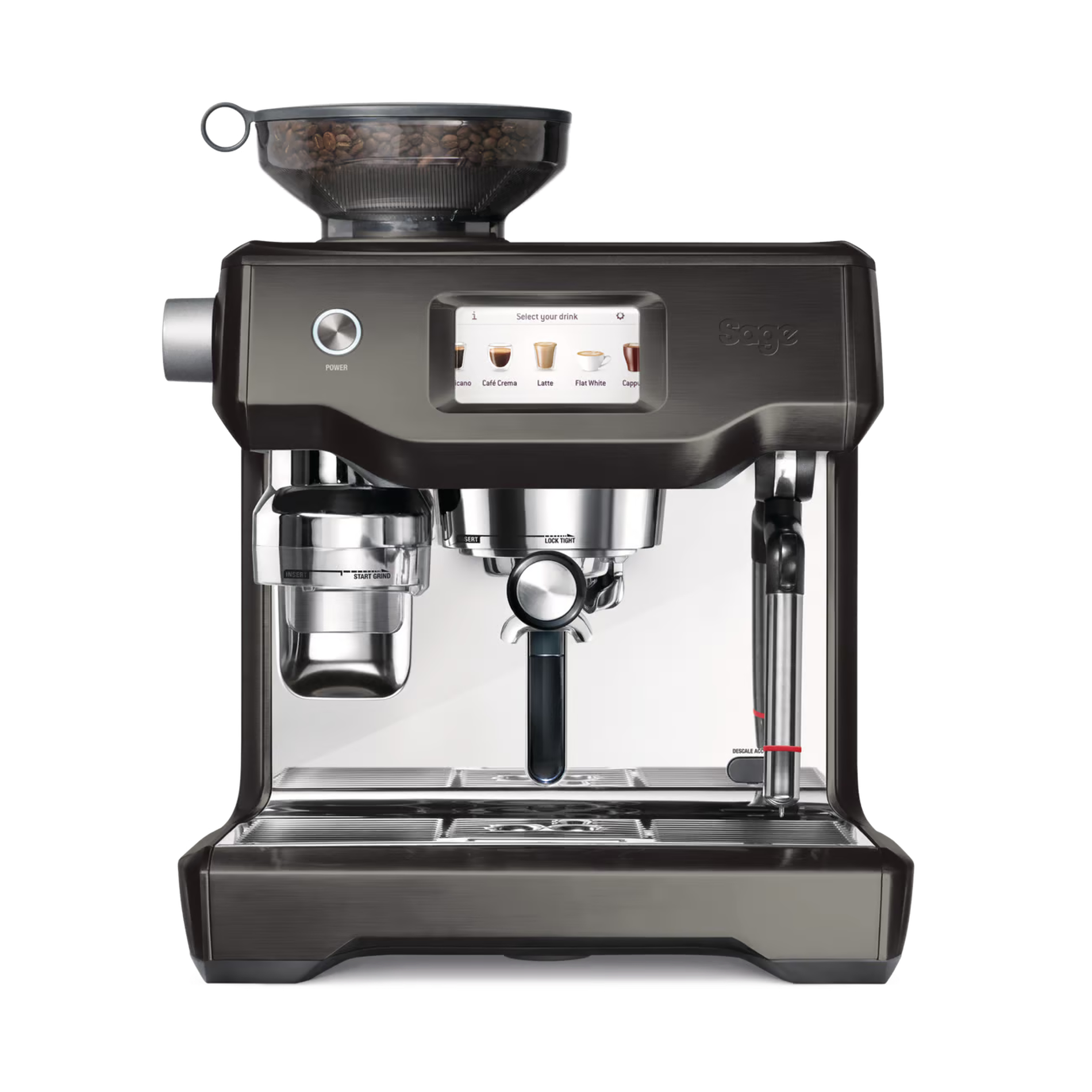 Sage The Oracle Touch Espressomaschine Schwarzer Edelstahl