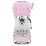 Smeg Espressomaschine ECF02PKEU in Cadillac Pink, compact and stylish design, ideal for espresso lovers.