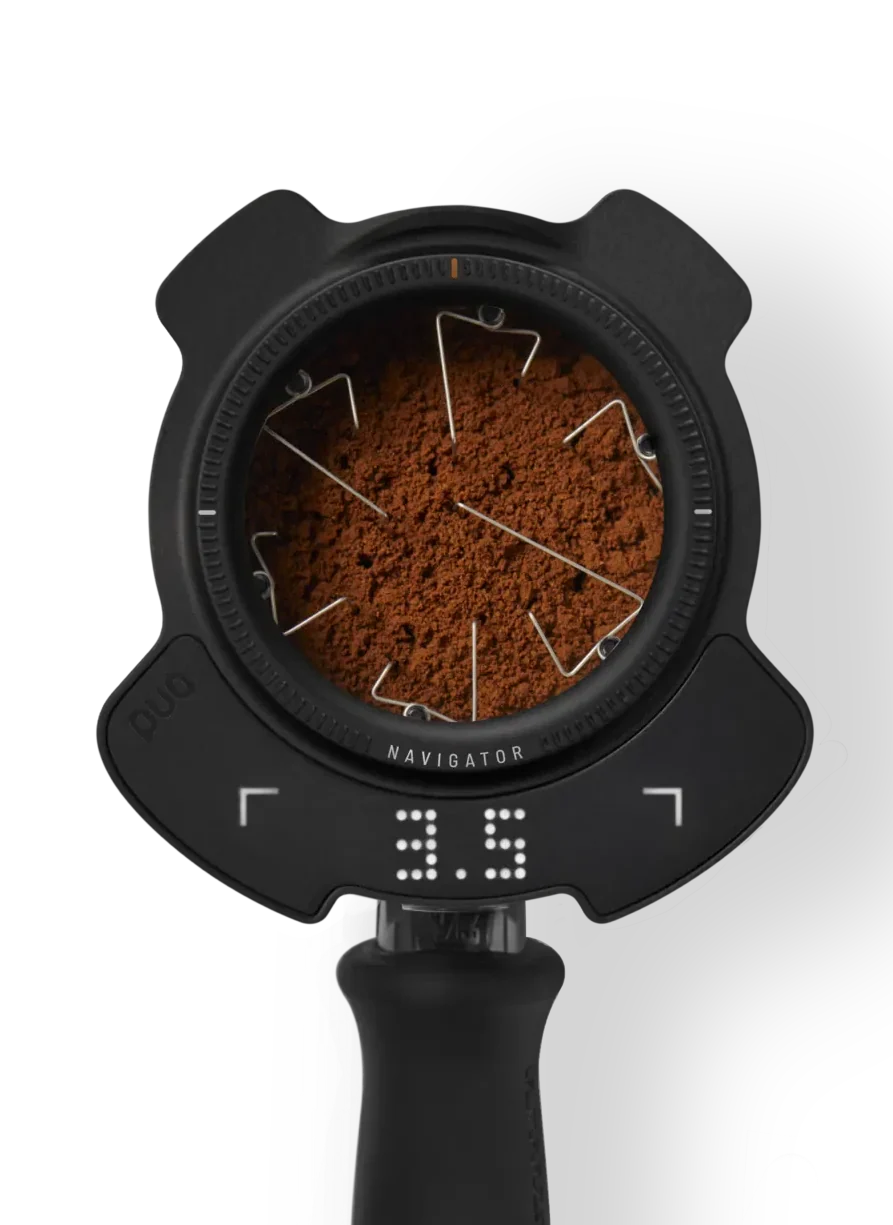 PUQ Prep Navigator Schwarz – automatisches WDT-Tool für perfekte Espresso-Shots