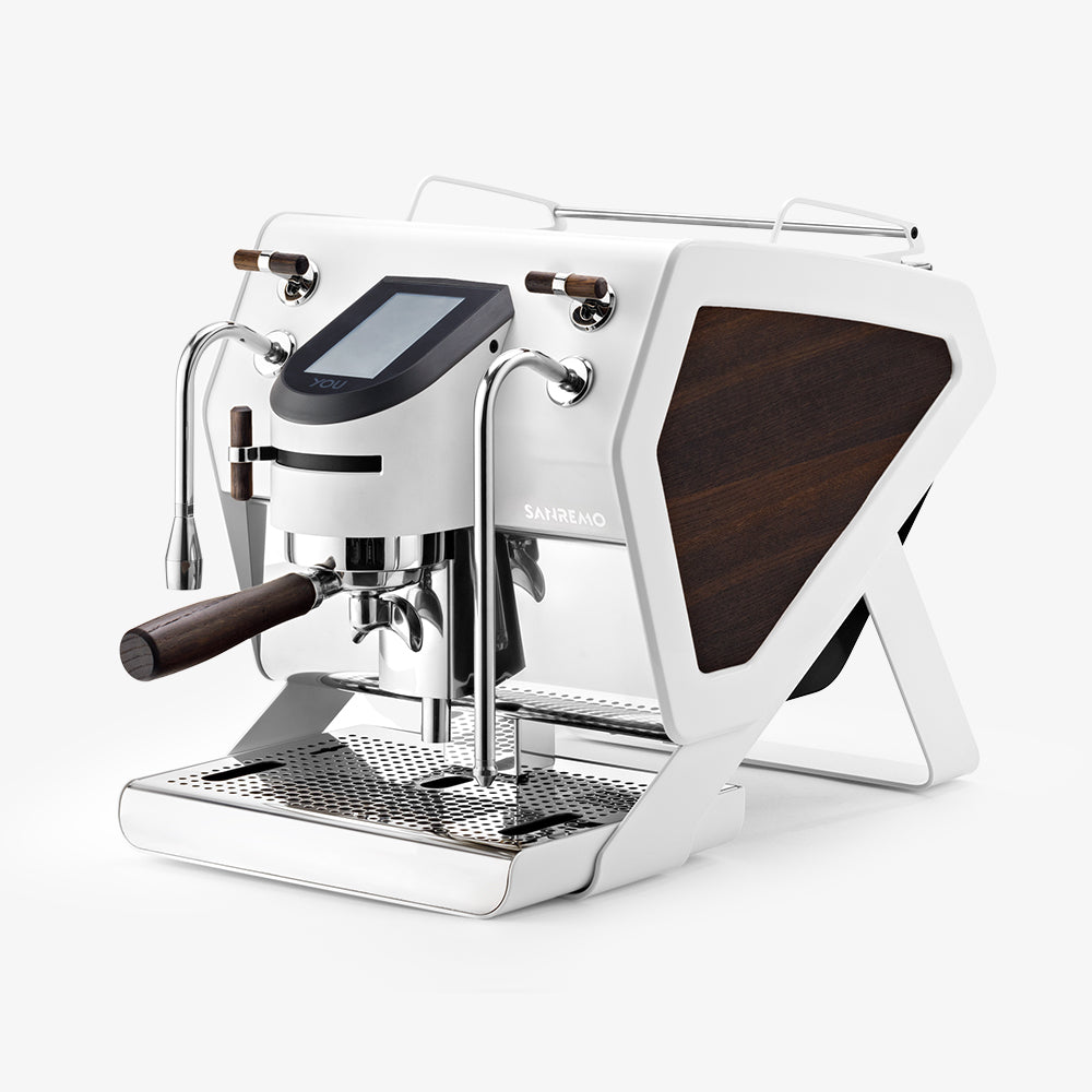 Sanremo YOU – High-End Siebträgermaschine in Schwarz, Weiß & exklusivem Holzumbau