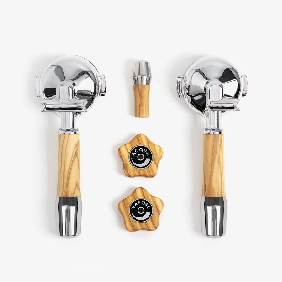 Holz Sets für Siebträgermaschinen – Design trifft Handwerk