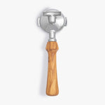 Wiedeman Siebträger 2er Auslauf with olive wood handle, compatible with E61 group, for Rocket machines.