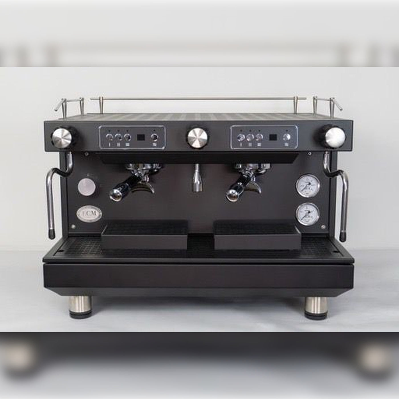 Compact Ecm Machine ECM Compact HX-2 PID Black – 2-Group Professional Espresso Machine – La ...