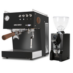 Bundle Ascaso Steel Duo PID Black & Wood mit Eureka Magnifico schwarz