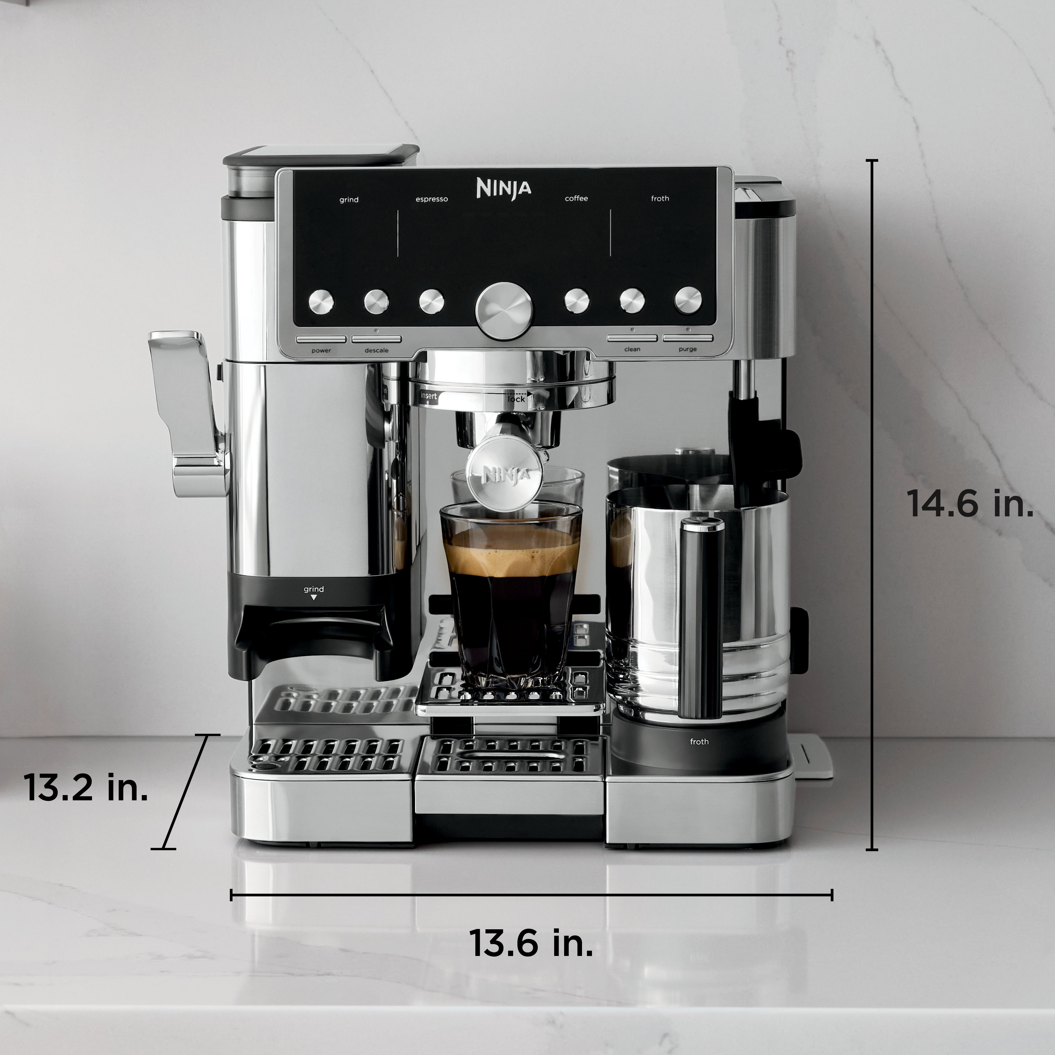 Pákový kávovar Ninja ES701EU Luxe™ Café Pro Series 3 v 1 černý/nerez Pákový kávovar Ninja ES701EU Luxe™ Café Pro Series 3 v 1 černý/nerez