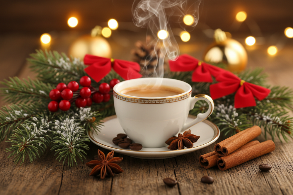 italienischer kaffee mit weihnachten