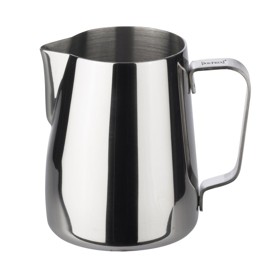 Joefrex Milchkännchen 350ml Edelstahl for Latte Art and milk frothing with precise spout.